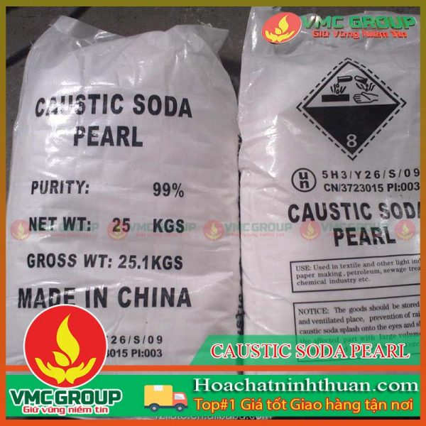 CAUSTIC SODA PEARL – XÚT HẠT- NaOH (TQ) 99% BAO 25KG